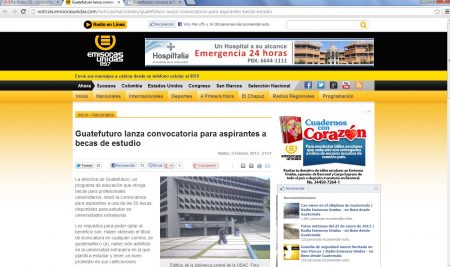 GUATEFUTURO LANZA CONVOCATORIA PARA ASPIRANTES A BECAS DE ESTUDIO – EMISORAS UNIDAS 89.7