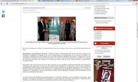 LA FUNDACIÓN OTORGA CRÉDITOS-BECA PARA ESTUDIOS DE MAESTRÍAS Y DOCTORADO EN LAS MEJORES UNIVERSIDADES DEL MUNDO – CIDNEWSMEDIA