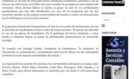 GUATEFUTURO APOYARÁ A 53 JÓVENES LÍDERES EN SU FORMACIÓN EN EL EXTRANJERO – CIDNEWSMEDIA