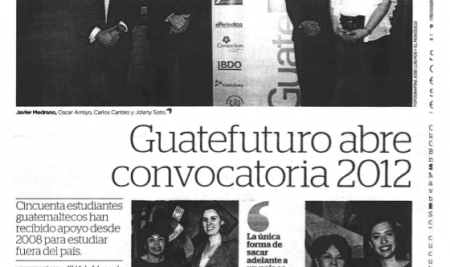 GUATEFUTURO ABRE CONVOCATORIA 2012 – EL PERIÓDICO