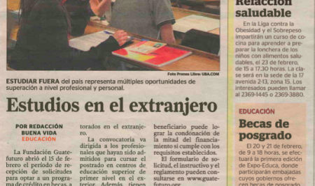 ESTUDIOS EN EL EXTRANJERO – PRENSA LIBRE