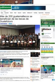 PUBLINEWS: MÁS DE 200 GUATEMALTECOS SE BENEFICIAN DE LAS BECAS DE GUATEFUTURO
