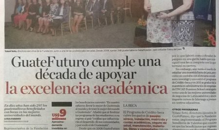 UNA DÉCADA DE APOYAR LA EXCELENCIA