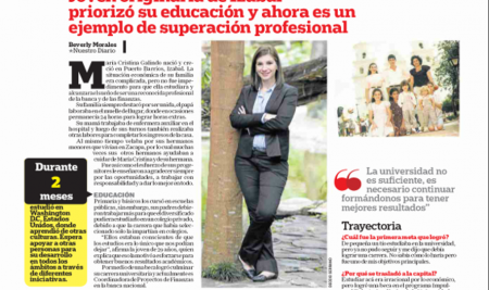SU ESFUERZO LE VALIÓ DESTACAR EN LA FINANZAS – NUESTRO DIARIO
